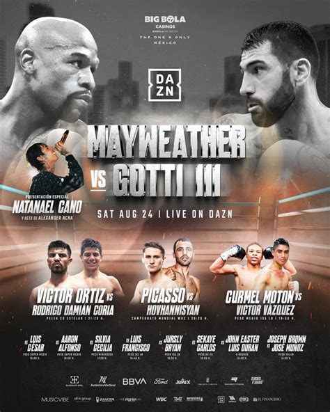 maywether fight|Floyd Mayweather vs. John Gotti III: Fight card, date, start time, .